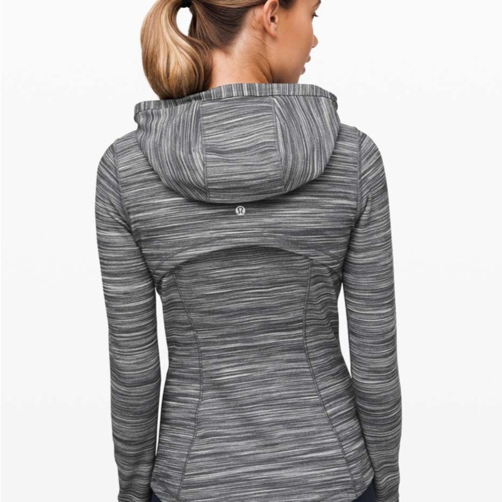 41. MSRP$128 Lululemon Hooded Define Jacket *Nulu Heathered Size 6